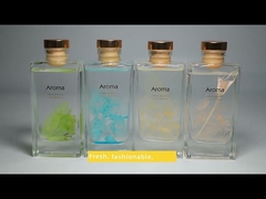 Custom Natural Reed Diffuser Room Perfume 200ml With Fake Flowers Decoration