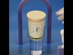 AROMA HOME Private Label Luxury Scented Glass Candle Black White