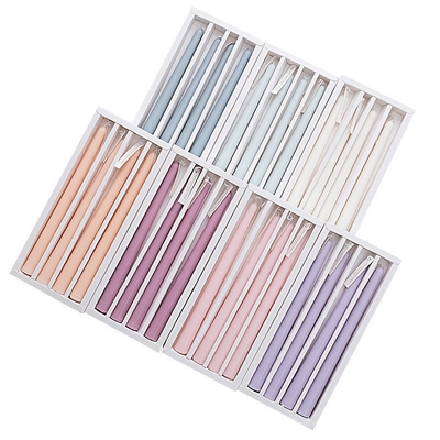 Smokeless Devotional 8/10/12/15 Inch Tall Stick Wedding Dinner Candle Set of 4 Taper Candles