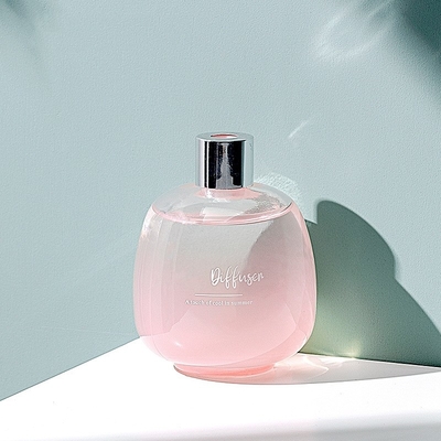 Rose Flower Room Glass Bottle Aromatic Oil Stick Reed Diffuser For Home