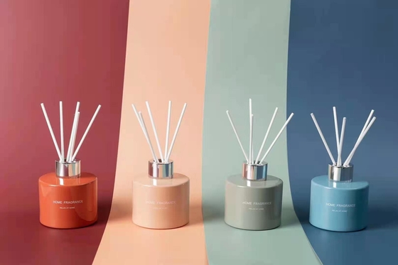 Aroma Reed Diffuser Colorful Gift Set 120ml Luxury Perfume With CMYK Box