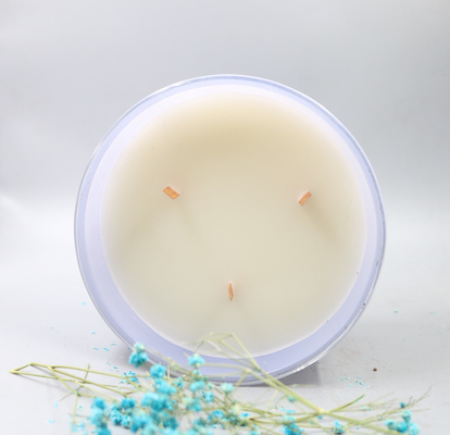 Natural Soy Wax Scented Glass Small Jar Candle Wooden Wick For House