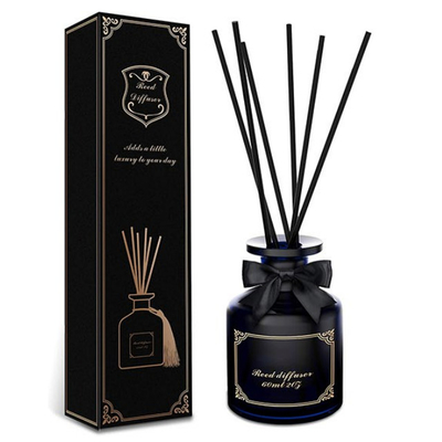 Personalised Black 100ml Aroma Reed Diffuser Non Toxic Eucalyptus