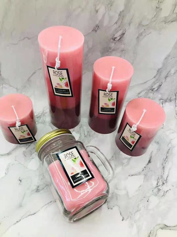 3.5oz 4.5oz Handmade Soy Candles Pillar Scented Candles For Stress Relief