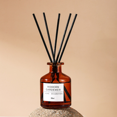 Home Fragrance 50ml Aroma Reed Diffuser Perfume With Black Sticks