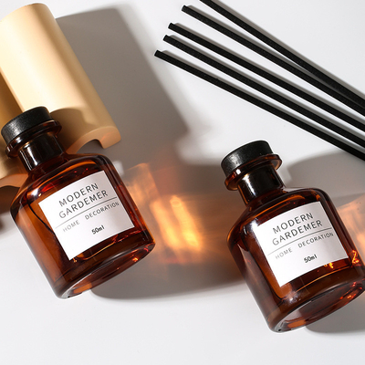 Home Fragrance 50ml Aroma Reed Diffuser Perfume With Black Sticks