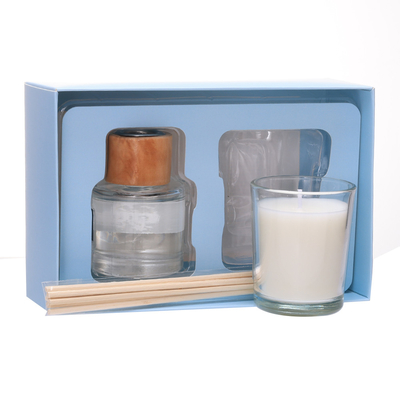 Small Private Label Scented Soy Wax Candle Home Fragrance Gift Set