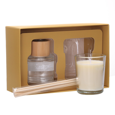 Small Private Label Scented Soy Wax Candle Home Fragrance Gift Set