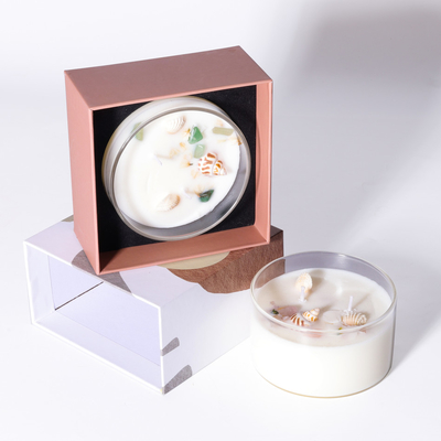 Custom Private Label Luxury Glass Jar 2 Wick Scented Candles Wedding Gifts