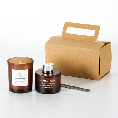 Luxury Fragrance Wedding Party Jar Candle Reed Diffuser Gift Set Colorful Wellness