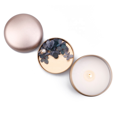 Dried Flower Fragrance Tin Scented Candle Handmade Wedding Giveaways