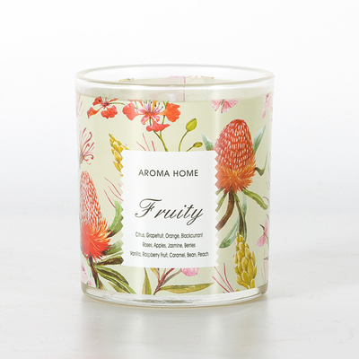 Private Label Aromatherapy Glasses Luxury Soy Scented Candle 220G 8x9cm
