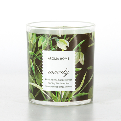 Private Label Aromatherapy Glasses Luxury Soy Scented Candle 220G 8x9cm