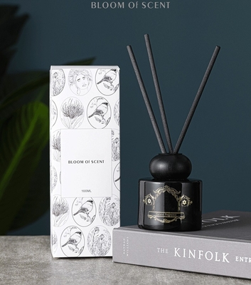 OEM ODM Literature Black White Bottle Fragrance Reed Diffuser Organic Private Label