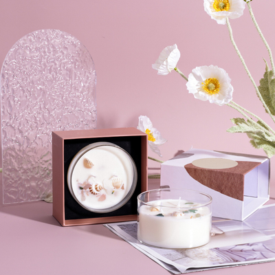 Luxury Private Label Glass Scented Candle Aromatherapy Candle Jar For Home