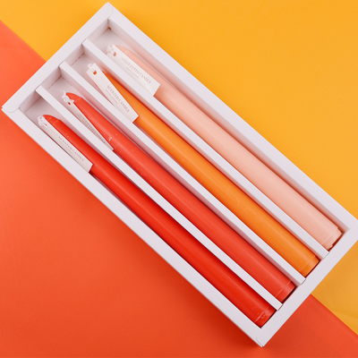 AROMA HOME Ins Home Decor Aromatherapy Candle Long Stick Soy Wax Scented Fragrance Candles Pure Color Pillar Candle