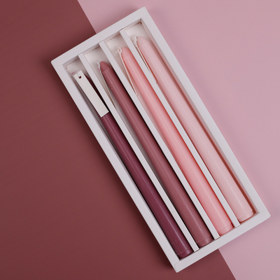 AROMA HOME Ins Home Decor Aromatherapy Candle Long Stick Soy Wax Scented Fragrance Candles Pure Color Pillar Candle