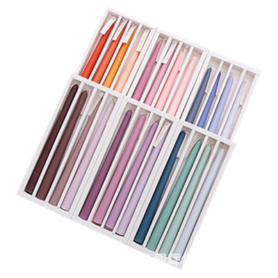 AROMA HOME Ins Home Decor Aromatherapy Candle Long Stick Soy Wax Scented Fragrance Candles Pure Color Pillar Candle