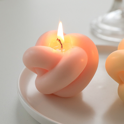 AROMA HOME Handmade Home Decoration Cute Small Twist Magic Ball Knot Shape Scent Soy Wax Carved Candle