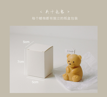 AROMA HOME Colorful Handmade 3D Bear Shaped Carving Scented Candles For Home Decor Accessories
