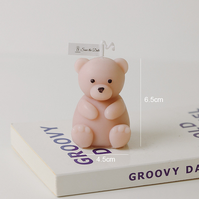 AROMA HOME Colorful Handmade 3D Bear Shaped Carving Scented Candles For Home Decor Accessories