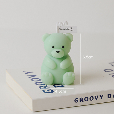 AROMA HOME Colorful Handmade 3D Bear Shaped Carving Scented Candles For Home Decor Accessories