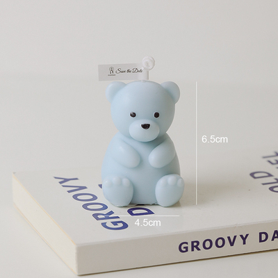 AROMA HOME Colorful Handmade 3D Bear Shaped Carving Scented Candles For Home Decor Accessories