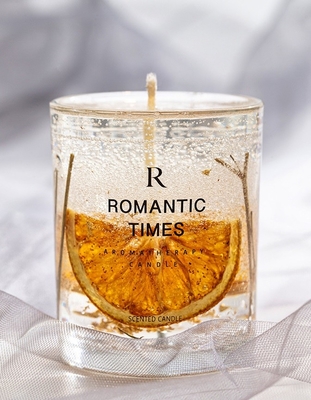 AROMA HOME Decor Flower Scent Jelly Fragrance Candle Luxury Private Label Gel Soy Wax Scented Candle in Glass Jar