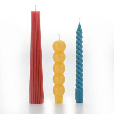 Aroma Home Irregular Tapered Candle Handmade Soy Wax Cone Art Scented Candle For Home Decoration