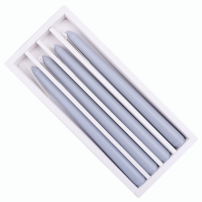 Smokeless Devotional 8/10/12/15 Inch Tall Stick Wedding Dinner Candle Set of 4 Taper Candles