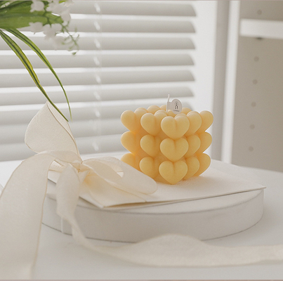 AROMA HOME INS OEM Rubik's Geometric Cube Aromatherapy soy wax cube bubble candle scented candles for home decoration