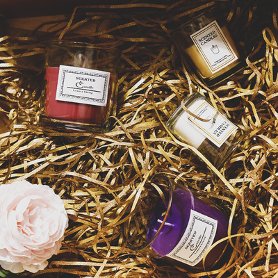 AROMA HOME Luxury Private Label Custom Aromatherapy Nordic Ins Fragrance Scented Soy Wax Clear Jar Candles With Gift Box