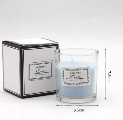 AROMA HOME Luxury Private Label Custom Aromatherapy Nordic Ins Fragrance Scented Soy Wax Clear Jar Candles With Gift Box