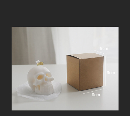 Wholesale Halloween Home Decor Fragrance Private Label Novelty Skull Shaped Soy Wax Scented Craft Candle