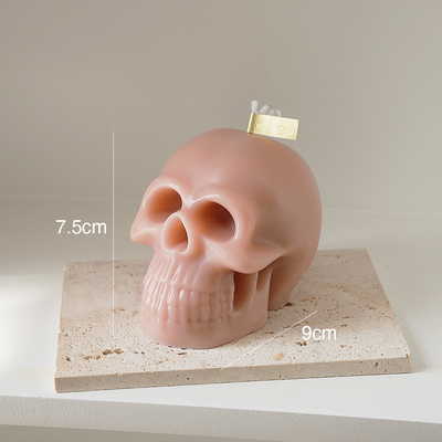 Wholesale Halloween Home Decor Fragrance Private Label Novelty Skull Shaped Soy Wax Scented Craft Candle