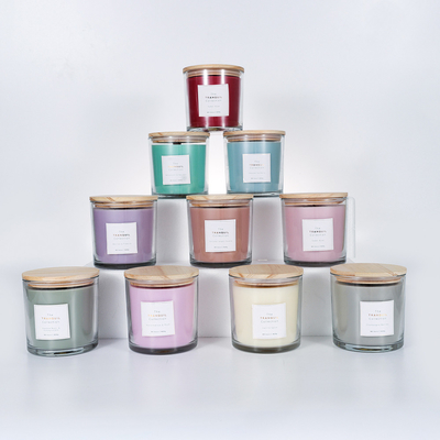 Handmade White Barn Vanilla Sage Outdoor Glass Scented Soy Wax Candle For Home