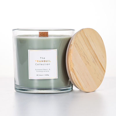 Handmade White Barn Vanilla Sage Outdoor Glass Scented Soy Wax Candle For Home