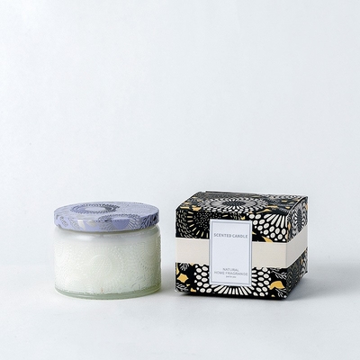 Aromatherapy Scent Gift Set Soy Embossed Pattern Spiritual Candle Private Label