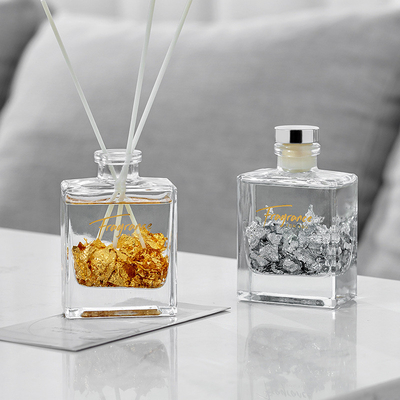 Home Aromatherapy Essential Oil Fragrance Perfume Crystal Glass Bottle Reed Diffuser