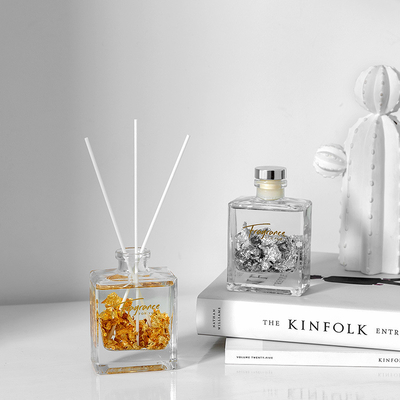 Home Aromatherapy Essential Oil Fragrance Perfume Crystal Glass Bottle Reed Diffuser