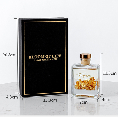 Home Aromatherapy Essential Oil Fragrance Perfume Crystal Glass Bottle Reed Diffuser