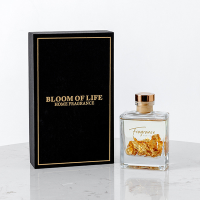 Home Aromatherapy Essential Oil Fragrance Perfume Crystal Glass Bottle Reed Diffuser