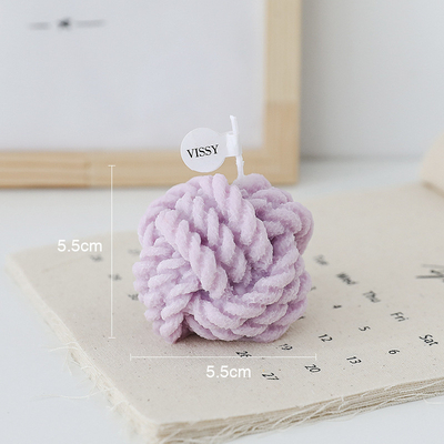 AROMA HOME Wholesale Delicate Small Wool Scented Soy Wax Paraffin Fragrance Birthday Gift Box Aromatherapy Creative Cand