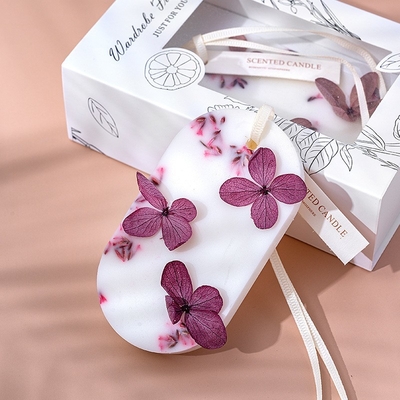 AROMA HOME Wholesale Handmade Dried Flower Car Home Fragrance Scented Soy Wax Tablets Candle