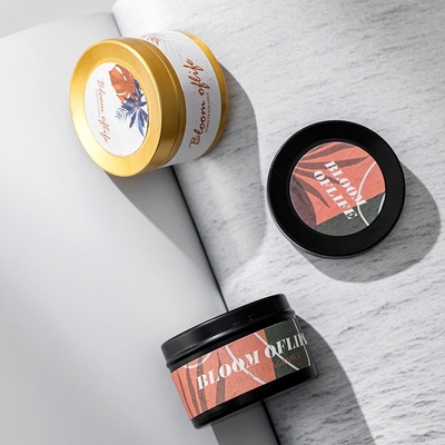 AROMA HOME Customized Mini Black and Golden Color Gift Set 5 Scents Home Fragrance Scented Soy Wax Candle