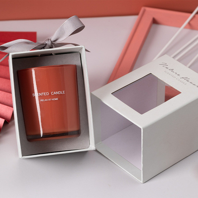 Custom Spray Color Small Private Label Scented Soy Wax Candle With Gift Box