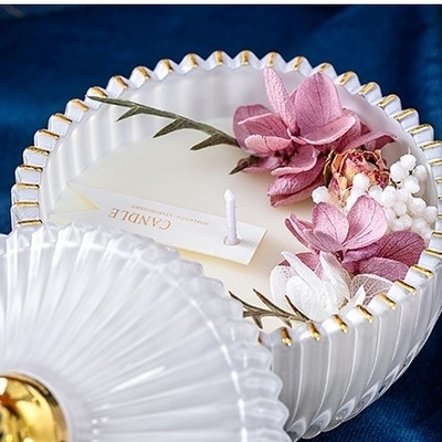 Plant Mixed Wax Immortalized Flower Golden Cup Custom Aromatherapy Candle Handmade