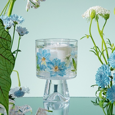 Velas Healing Immortal Flower Glass Crystal Cup Aromatherapy Scented Candle With Bag