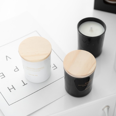 Wholesale Luxury Scented Soy Wax Candles With Wooden Lid Gift Box