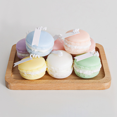 Private Label Fruit Aroma Mini Soy Wax Macaron Handmade Candle For Bathroom